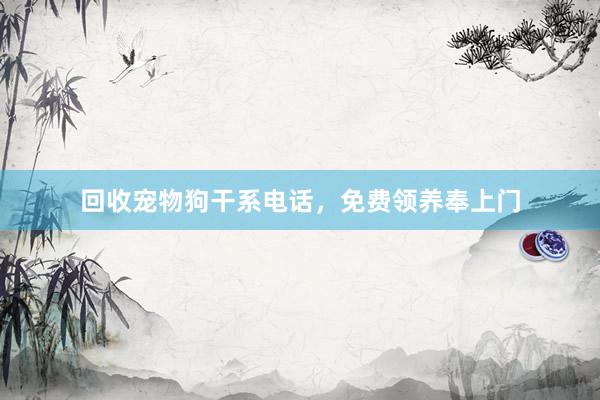 回收宠物狗干系电话，免费领养奉上门